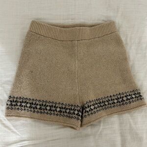 Wild Fable Tan Knit High Waist Shorts